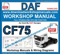 Daf  CF75 Service Repair Workshop Manual download